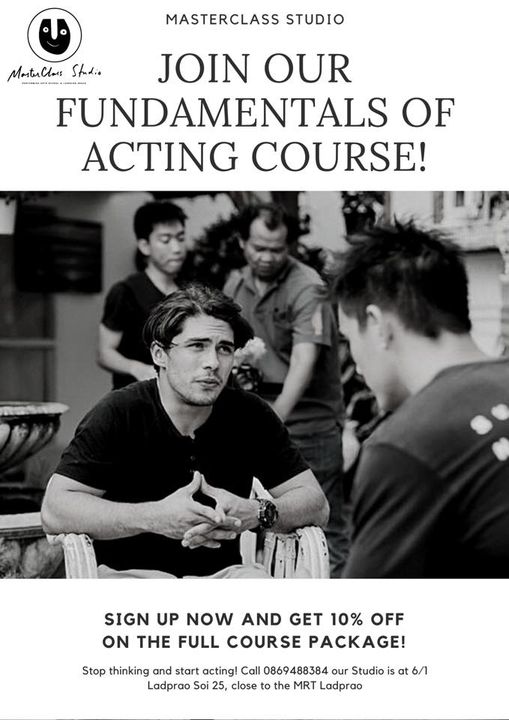 We are starting a new Fundamentals of Acting Course next week Thursday, 2nd of July from 12-3pm. Pm us for more details….